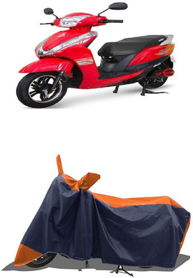 SUGASHRI Waterproof Two Wheeler Cover for Ampere(Magnus BS6, Orange, Blue)
