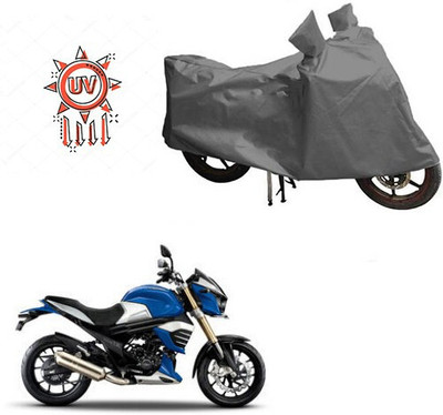 DeepShakshi AUTOMOTIVE Waterproof Two Wheeler Cover for Mahindra(MOJO XT 300, Grey)