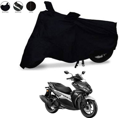 MMSSTAR Waterproof Two Wheeler Cover for Yamaha(Aerox 155 Maxi, Black)