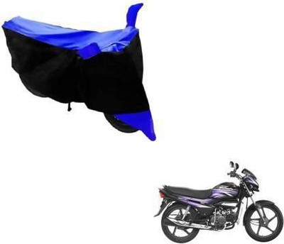MWBB Waterproof Two Wheeler Cover for Hero(Super Splendor, Black, Blue)