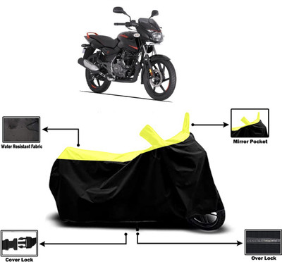 Amexride Two Wheeler Cover for Bajaj(Pulsar 125 Neon BS6, Yellow)