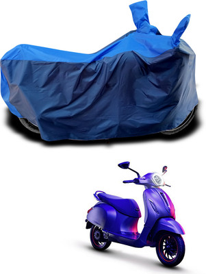 Aoriyon Two Wheeler Cover for Bajaj(Chetak, Blue)