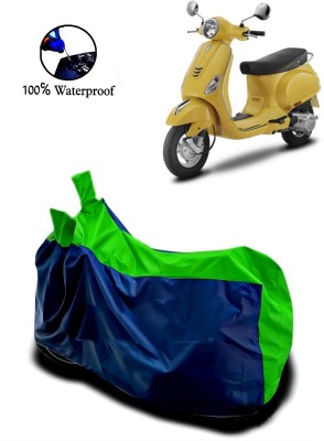 APNEK Waterproof Two Wheeler Cover for Piaggio(Vespa LX 125, Green, Blue)