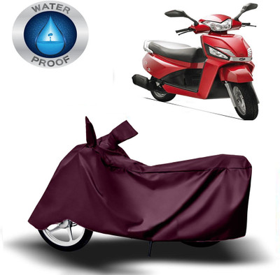 DeepShakshi AUTOMOTIVE Waterproof Two Wheeler Cover for Mahindra(Gusto 125, Maroon)