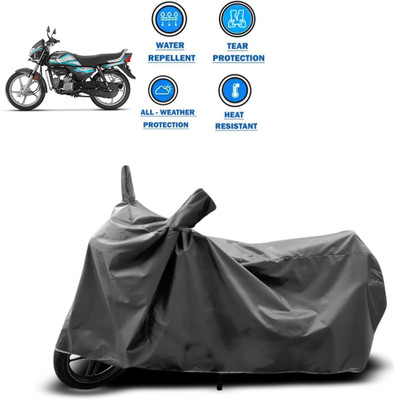 GOSHIV-car and bike accessories Waterproof Two Wheeler Cover for Hero(HF Deluxe, Grey)