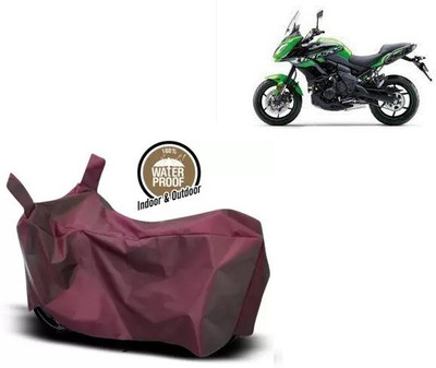 OliverX Waterproof Two Wheeler Cover for Kawasaki(Versys 650 BS6, Maroon)
