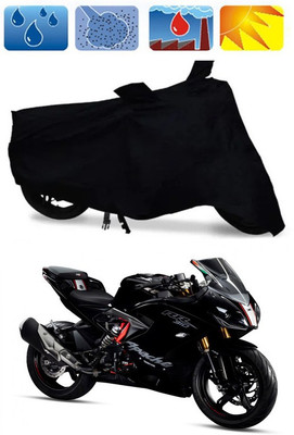 AUTOCAD Waterproof Two Wheeler Cover for TVS(Apache RR 310, Black)