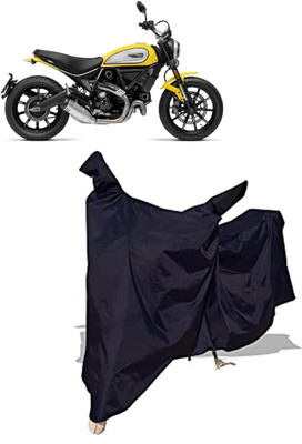 Amexride Two Wheeler Cover for Ducati(Scrambler Icon, Black)