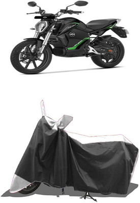 SUGASHRI Waterproof Two Wheeler Cover for Revolt(RV 300, White, Black)