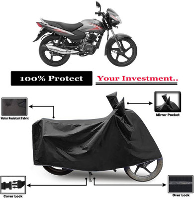 AASHTIK MART Two Wheeler Cover for TVS(Sport ES, Black)