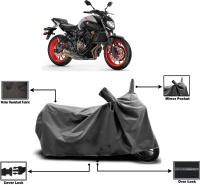 Amexride Two Wheeler Cover for Yamaha(MT 07 BS6, Grey)