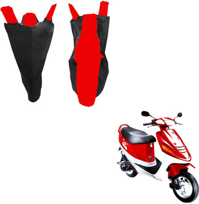 RiderShine Waterproof Two Wheeler Cover for Kinetic(Zing, Black, Red)