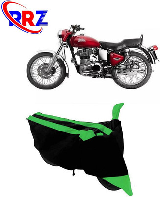 RRZ Waterproof Two Wheeler Cover for Royal Enfield(Electra, Black, Green)