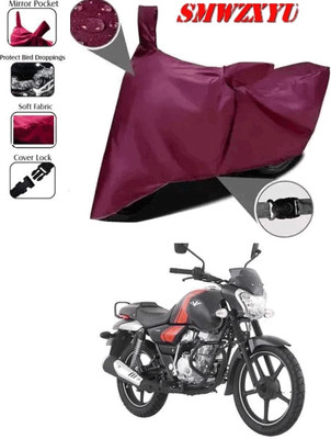smwzxyu Waterproof Two Wheeler Cover for Bajaj(V12, Maroon)