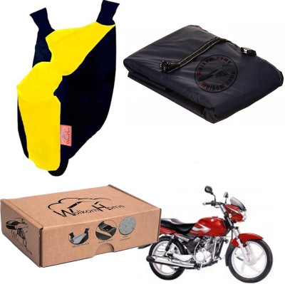 WolkomHome Waterproof Two Wheeler Cover for Suzuki(Zeus, Yellow, Blue)