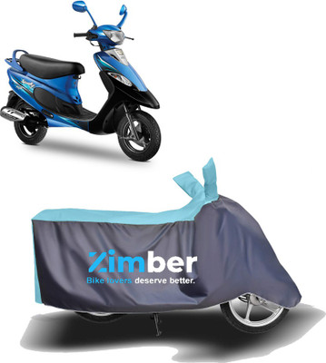 THE REAL ARV Two Wheeler Cover for TVS(Scooty Pep+, Blue, Grey)
