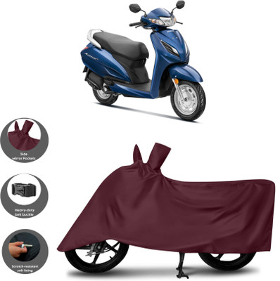 WMIZEXA Waterproof Two Wheeler Cover for Honda(Activa 6G, Maroon)