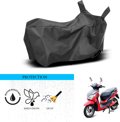 ANTHUB Waterproof Two Wheeler Cover for Hero(Electric Dash, Black)