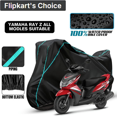 xodi Waterproof Two Wheeler Cover for Yamaha(Ray Z, Black, Blue, Multicolor)