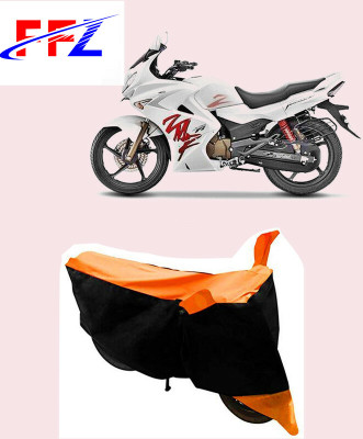 FFZ Waterproof Two Wheeler Cover for Hero(Karizma ZMR, Black, Orange)