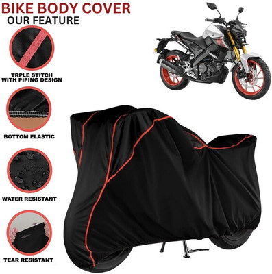 kerwa Waterproof Two Wheeler Cover for Yamaha(MT 15, Black, Red)