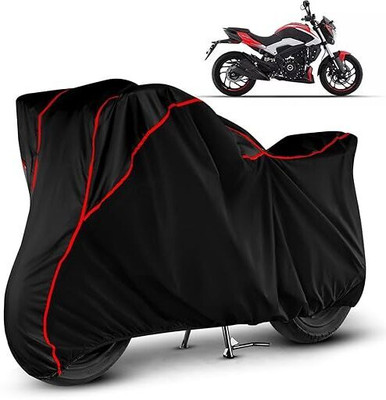 DeepShakshi AUTOMOTIVE Waterproof Two Wheeler Cover for Bajaj(Dominar 250, Black, Red)