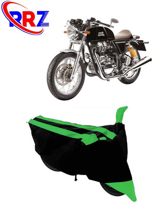 RRZ Waterproof Two Wheeler Cover for Royal Enfield(Continental GT 650, Black, Green)