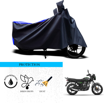 ANTHUB Waterproof Two Wheeler Cover for Bajaj(CT 125X, Black, Blue)