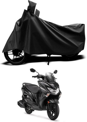 ANTHUB Waterproof Two Wheeler Cover for Suzuki(Black)