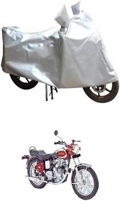 APNEK Waterproof Two Wheeler Cover for Royal Enfield(Silver)