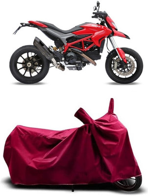 Coxtor Waterproof Two Wheeler Cover for Ducati(Hypermotard 939, Maroon)