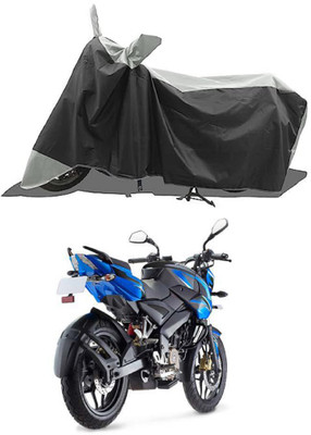 GROFATIK Two Wheeler Cover for Bajaj(Pulsar 200NS FI, Grey, Black)