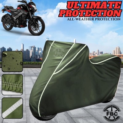 FBC Waterproof Two Wheeler Cover for Bajaj(Pulsar 200, Green)