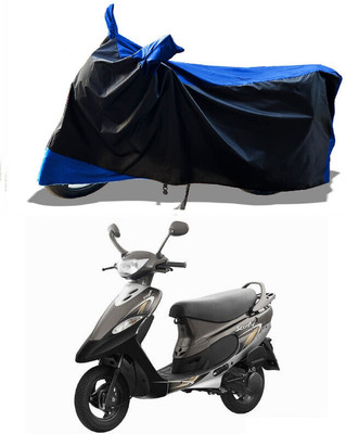 DeepShakshi AUTOMOTIVE Waterproof Two Wheeler Cover for TVS(Scooty Pep+, Blue)