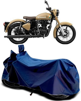 AASHTIK MART Two Wheeler Cover for Royal Enfield(Classic 350 Signals, Blue)