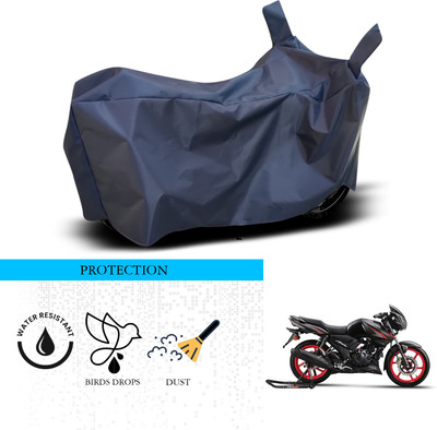 ANTHUB Waterproof Two Wheeler Cover for TVS(Apache, Blue)