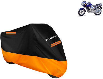 Horseyaart Waterproof Two Wheeler Cover for TVS(Victor Edge, Orange)