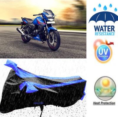 MMSSTAR Waterproof Two Wheeler Cover for TVS(Apache RTR 310, Black)