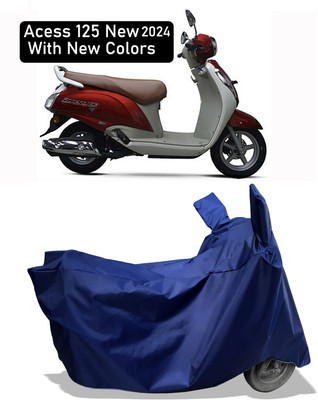 Amexride Two Wheeler Cover for Suzuki(Access 125, Blue)