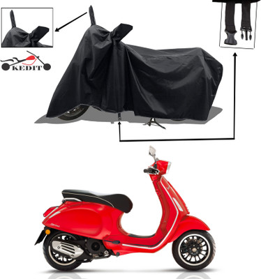 KEDIT Two Wheeler Cover for Vespa(SXL 125 BS6, Black)