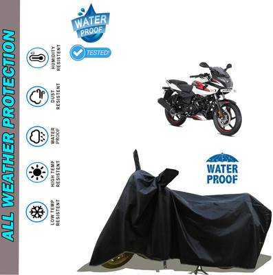 AutoGalaxy Waterproof Two Wheeler Cover for Bajaj(Pulsar 220F, Black)