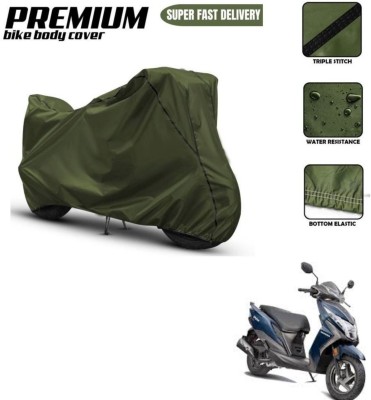 brandroofz Two Wheeler Cover for Honda(Dio, Maroon, Yellow)