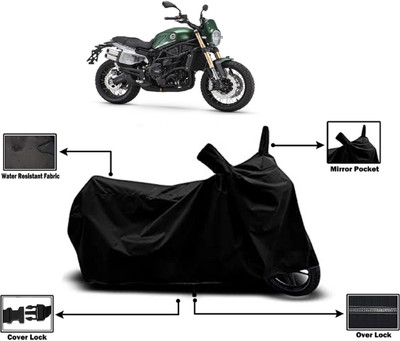 Amexride Two Wheeler Cover for Benelli(Leoncino 800, Black)