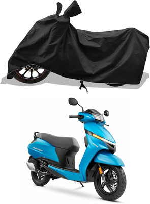 Kanisha Waterproof Two Wheeler Cover for TVS(Jupiter, Black)