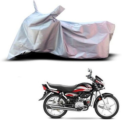 Varnwal E Commerce Waterproof Two Wheeler Cover for Hero(CD deluxe, Silver)