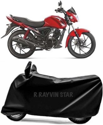 R Rayvin Star Two Wheeler Cover for Suzuki(Sling Shot, Black)