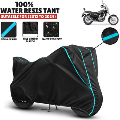 Mwiss Waterproof Two Wheeler Cover for Bajaj(Avenger 220 Street, Black, Blue)