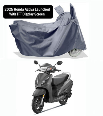 Amexride Two Wheeler Cover for Honda(Activa, Grey)