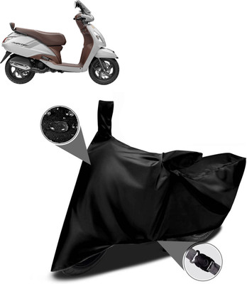 DeepShakshi AUTOMOTIVE Two Wheeler Cover for TVS(Jupiter classic, Black)