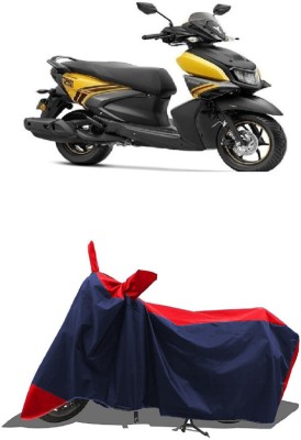 SUGASHRI Waterproof Two Wheeler Cover for Yamaha(Ray-ZR 125FI BS6, Red, Blue)